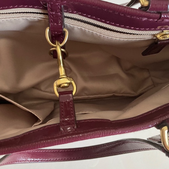 Coach vintage Mini bag maroon stripe - Picture 4 of 5